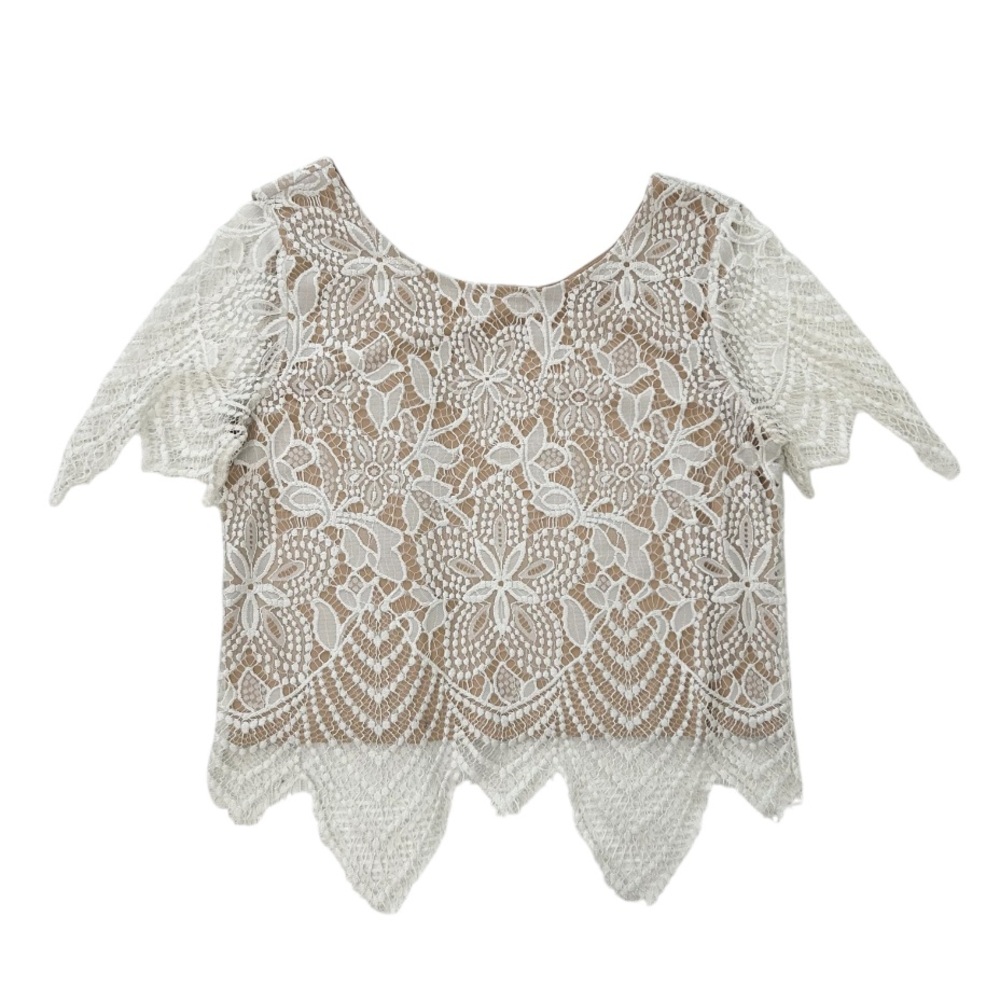 Express White Lace Top